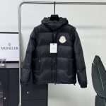 Moncler Outerwear Red Goose Down Nylon Fabric Sophistication Winter