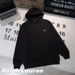Ralph Lauren Hoodie Red Fleece Fabric