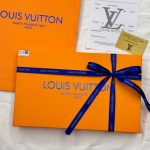 Louis Vuitton Shawl Red Cashmere Jacquard Winter