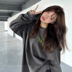 Archaeopteryx Hoodie Green Fleece Suede Autumn