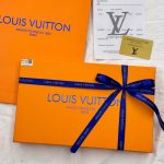 Louis Vuitton Shawl Red Cashmere Jacquard Winter