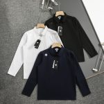 Descente Long-Sleeved Blue Acrylic Fiber Fleece Autumn Winter Warm Slim Fit