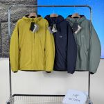 Archaeopteryx Outerwear Red Cotton Silk Down Fleece Water-Repellent Fabric Outdoor Windproof Autumn Winter And