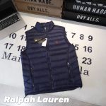 Ralph Lauren Vest Red Duck Down Nylon Fabric