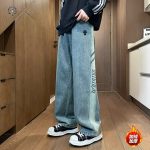 Chrome Hearts Jeans Blue Fleece Denim Thick