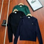 Lacoste Sweater Red Wool Clean And Neat Simple Style Sophistication Autumn Winter Embroidery