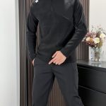 Descente Hoodie Green Fleece Soft And Elastic Winter