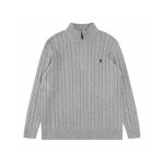 Ralph Lauren Overcoat Red Cotton Wool Blend Cable Knit Easy To Match Retro Preppy Style Spring Autumn Winter And