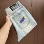 Gucci Jeans Ash Denim High-End Quality Winter Embroidery