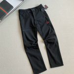 Mammut Trousers Red Fleece Quick-Drying Zippered Pocket