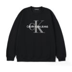 Calvin Klein Hoodies Ash Cotton Fleece Fabric
