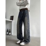 Vans Pants Red Jacquard Spring Autumn