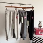 Canada Goose Casual Pants Black Cotton Fleece Easy To Match Classic And Elegant Sophistication Winter