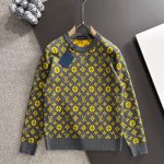 Louis Vuitton Wool Sweater Red Jacquard Autumn Winter And