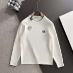 Loewe Wool Sweater Red Silk Autumn Winter And Embroidery