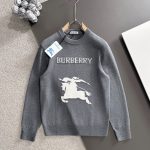 Burberry Wool Sweater Red Jacquard Lace Autumn Winter And