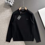 Zegna Wool Sweater Red Silk Autumn Winter And Embroidery