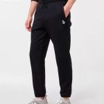Hazzys Casual Pants Red Cotton Fleece Adjustable Drawstring Clean And Neat Autumn Winter