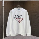 Prada Hoodies Blue Cotton Pure Autumn Winter
