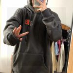 Balenciaga Hoodie Red Cotton Fleece Fabric