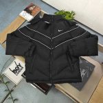 Nike Jacket Red Down Street Style Autumn Winter And Side Pockets