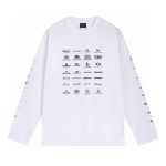 Balenciaga Long-Sleeved Ash Cotton Summer Embroidery