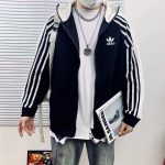 Adidas Jacket Red Exquisite Workmanship Street Style High-End Embroidery Patch