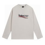Balenciaga Long-Sleeved Ash Embroidery