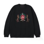 Louis Vuitton Hoodies Ash Cotton Fleece Fabric