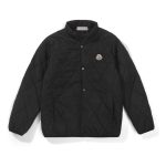 Moncler Cotton-Padded Coat Ash Cotton Mulberry Silk Wool Nylon Fleece Genuine Leather Fabric Winter