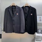 Fila Coats Red Wool Feather Duck Down Smooth To The Touch Autumn Winter Slim Fit