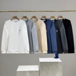 Moncler Hoodie Red Cotton Imitation Fleece Simple Style Embroidery