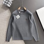 Loewe Wool Sweater Red Silk Autumn Winter And Embroidery