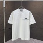 Yohji Yamamoto Short-Sleeved T-Shirt Black Cotton Pure Autumn Winter