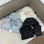 Lululemon Coat Red Duck Down Winter Matte Fabric Soft Zippered Pocket