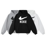 Nike Hoodie Black Cotton
