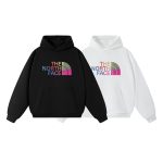 The North Face Hoodie Black Retro Logo
