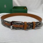 Goyard Belts Red Cowhide Material Selection High-End Quality