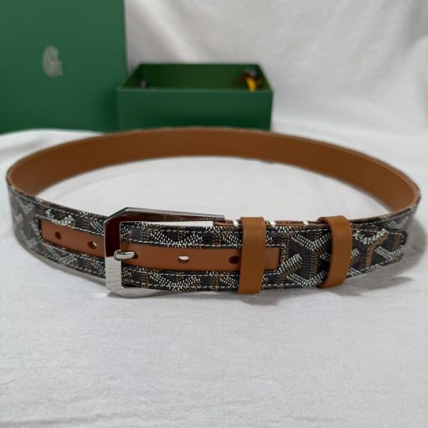 Goyard Belts Red Cowhide Material Selection High-End Quality