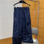 Balenciaga Cargo Pants Red Cotton Twill Lace