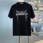Burberry Short-Sleeved T-Shirt Cotton Fine Plain Weave Understated Luxury