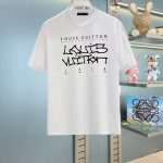 Louis Vuitton Short-Sleeved T-Shirt Cotton Fine Plain Weave Understated And Sophistication