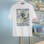 Louis Vuitton Short-Sleeved T-Shirt Cotton Fine Plain Weave Understated Luxury
