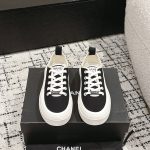 Chanel Canvas Shoes Black Rubber Spring Summer And Color Blocking