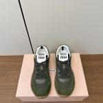 Miu Casual Shoes Ash Nylon Sheepskin Cowhide Mesh Rubber Spring Summer