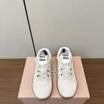 Miu Casual Shoes Ash Nylon Sheepskin Cowhide Mesh Rubber Spring Summer