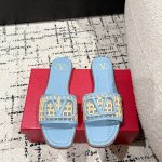 Valentino Flat Bottoms Color Genuine Leather Sheepskin Mesh Spring Summer