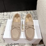 Dior Loafers Ash Sheepskin Suede Exquisite Workmanship Spring Summer