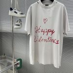 Balenciaga Short-Sleeved Shirts Red Cotton Pure