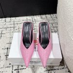 Balenciaga Slippers Genuine Leather Sheepskin Street Style